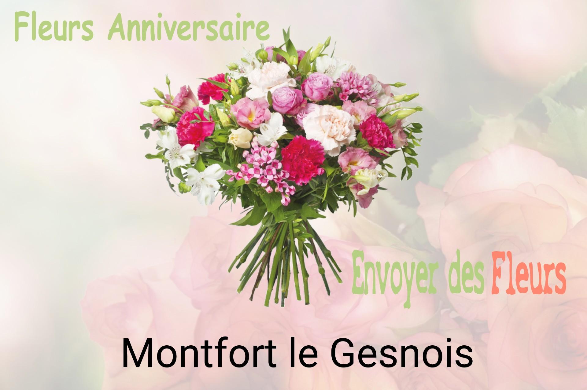 Bouquet de fleurs d’anniversaire livré à Montfort-le-Gesnois