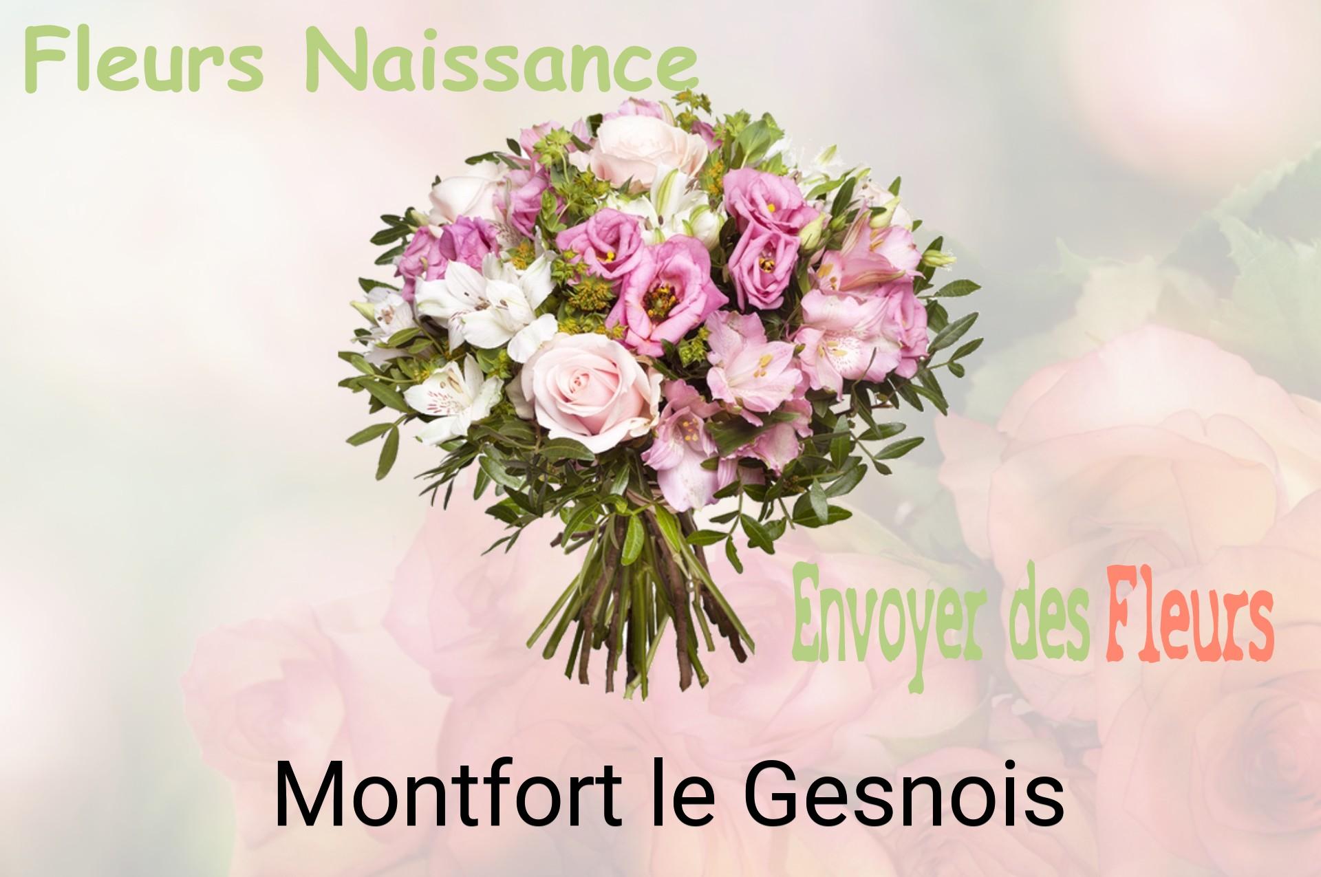 Bouquet de fleurs de naissance livré à Montfort-le-Gesnois